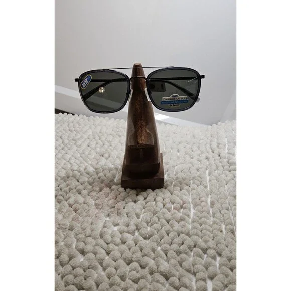 NEW Caribbean Sun Cooco Bay Sunglasses CS066M Gunmetal Polarized 55-20-140 $82.